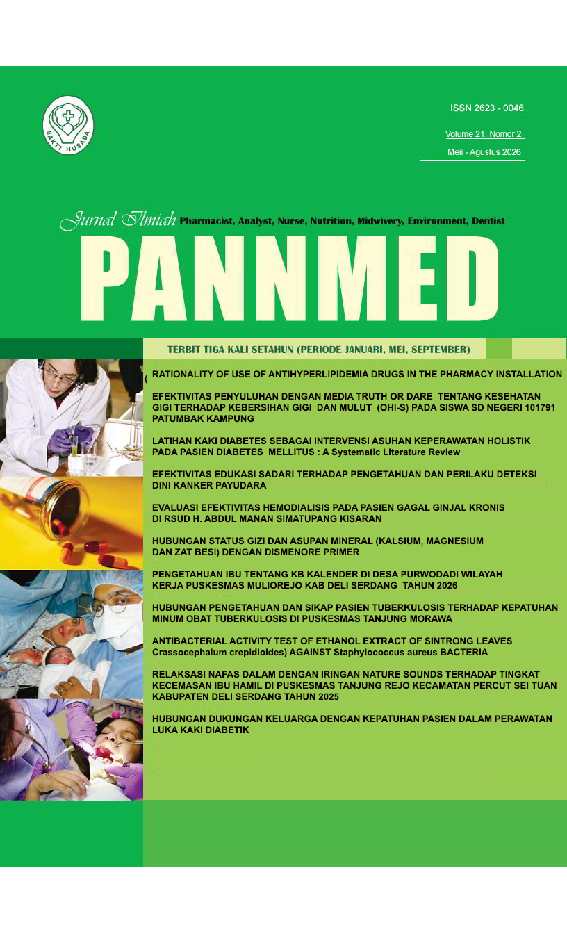 					View Vol. 21 No. 2 (2026): Jurnal Ilmiah PANNMED Periode Mei - Agustus 2026
				